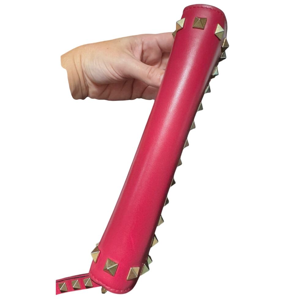Auth Valentino Garavani Hot Pink Rockstud Wristlet Wallet - Picture 7 of 16